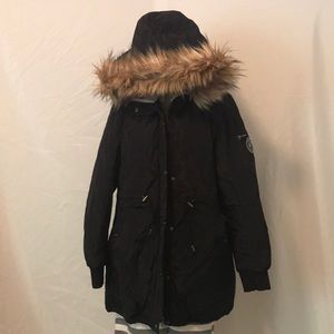 Madden Girl faux fur Hooded Coat